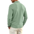 thumbnail image 4 of Mens Polo Shirts Cotton Classic Fit Long Sleeve Button Collar Golf Shirt, 4 of 5