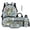 Bass Camo, variant on XYZCANDO 5 Pcs Set School Backpack Set with Kids School Bag Lunch Bag Stationery Pouch Water Bottle Protector Sleeve Key Lanyard Strap Suitable for Students Boys