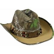 Team Realtree Camouflage Straw Cowboy Hat, One Size Fits Most