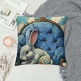 thumbnail image 2 of Qinduosi Easter Pillow Covers Set of  Easter Decorations for Farmhouse Spring Home Decor Easter Decorative Throw Pillows Buffalo Plaid Gnome Rabbit Bunny Eggs Throw Pillow Cover, 2 of 5