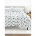 thumbnail image 5 of Ultra Soft & Breathable Wrinkle Free Bed Sheets Set - Farmhouse Style Light Blue Floral Pattern for Queen Bedding by Comfort Canopy, 5 of 11