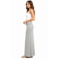 thumbnail image 2 of Women's Trendy Style Solid Maxi Long Skirt High Waist Waistband Relaxed Fit, 2 of 5