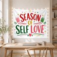 thumbnail image 5 of Typographic Layout Pale With Upper Half Word Season, Mystical Fantasy for Space Lovers, Galaxy Room Decor, Valentine's Day Gift, Tapestry Wall Hanging for Bedroom and Dorm, 5 of 7