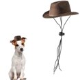 thumbnail image 4 of Sombrero de vaca de vaquero ajustable para disfraz occidental, accesorios de aseo para fiestas navideñas, 4 of 5