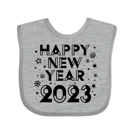

Inktastic Happy New Year 2023 Gift Baby Boy or Baby Girl Bib