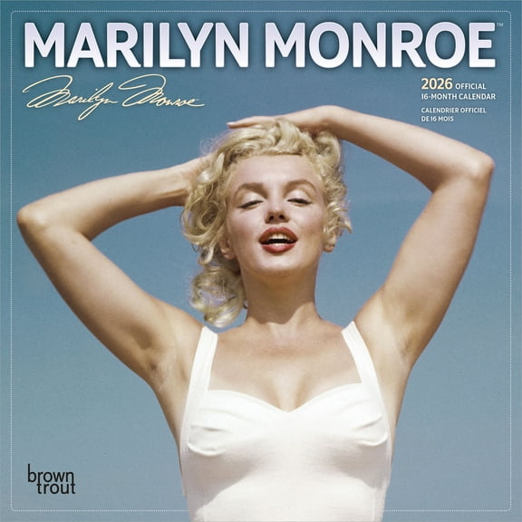 Marilyn Monroe OFFICIAL | 2026 7x14" (Hanging) Mini Wall Calendar | BrownTrout