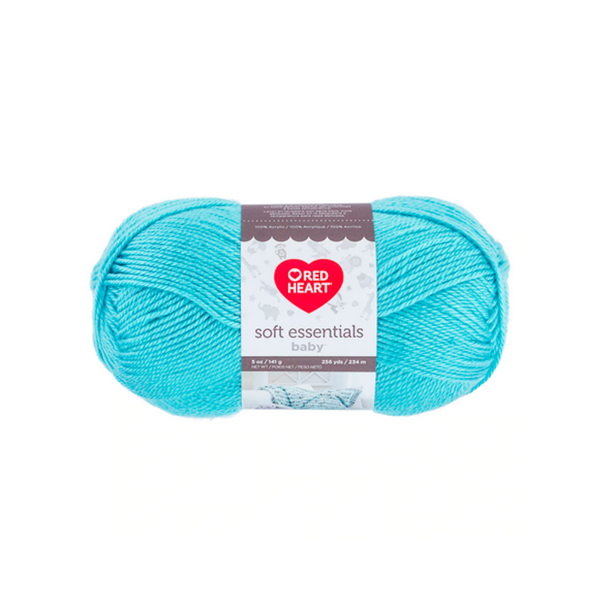 Red Heart Soft Essentials Baby Aqua Sky Knitting & Crochet Yarn