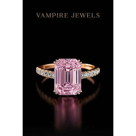 3 Carat Emerald Cut Pink Sapphire Wedding Ring - 14KT Solid Gold Plated pink Diamond Ring For Her - Engagement Ring - Special Gift Ring For Women