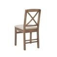 thumbnail image 6 of Linon Ervin Wood X-Back Set of Two Dining Chairs in Washed Gray, 6 of 17