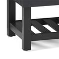 thumbnail image 6 of Trent Home 44" Transitional Rectangle Ottoman Bench in Black Faux Leather, 6 of 8