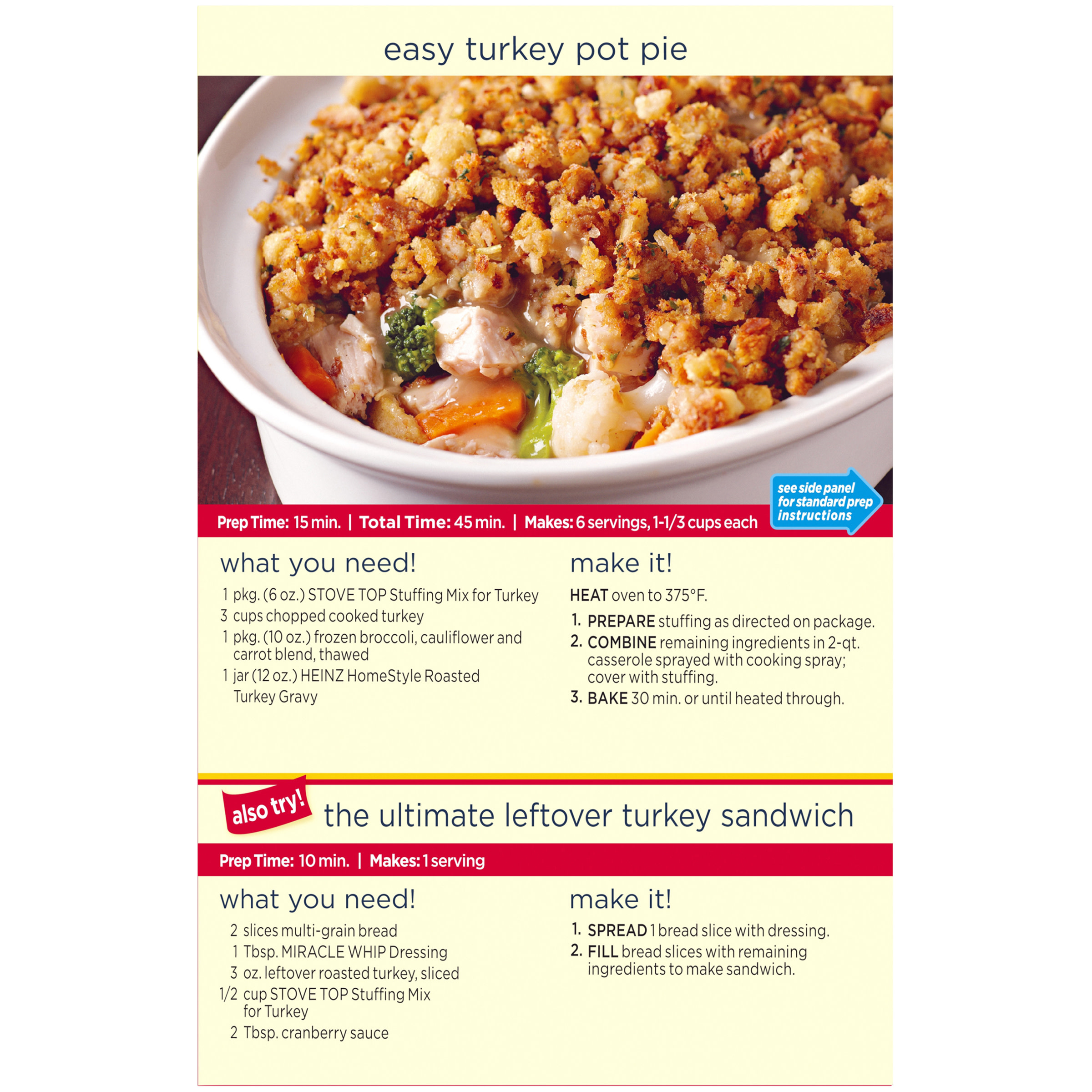 Stove Top Stuffing Mix For Turkey 2 Ct Pack 6 Oz Boxes Walmart Com Walmart Com