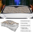thumbnail image 4 of Kdxio Zebra Print Front Windshield Sun Shade,Folding Auto Sunshade for Car Truck SUV-Medium, 4 of 7