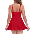 thumbnail image 6 of RELLECIGA Women's One Piece Skirt Vintage swim dress Retro One Piece Swimsuit Bathing Suit, 6 of 12
