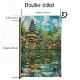 thumbnail image 3 of Heduofu Garden Flag Blue Bali Indonesia Green Antique Outdoor Home Decor Double Sided Yard Flags Banner for Patio Lawn White, 3 of 6