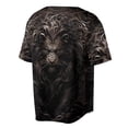 thumbnail image 3 of Grunge Gothic Lion Eyes Lion Lover Gift Baseball Jersey S-5XL, 3 of 6