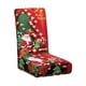 thumbnail image 4 of Funda para silla navideña, decoración navideña, multifuncional, elástica, extraíble, accesorios para comedor, protección para sillas festivas. Estilo A, 4 of 8