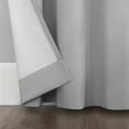 thumbnail image 5 of Sun Zero Cyrus 1-Piece  Thermal 100% Blackout  Back Tab/Rod Pocket Curtain Panel, Silver Gray, 40”W x 84"L, 5 of 9