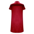 thumbnail image 6 of Purcolt Nightgowns for Women Soft Satin Button Down Collared Sleep Shirtdress Short Sleeve Mini Nightshirt Boyfriend Pajamas Nightdress, 6 of 8