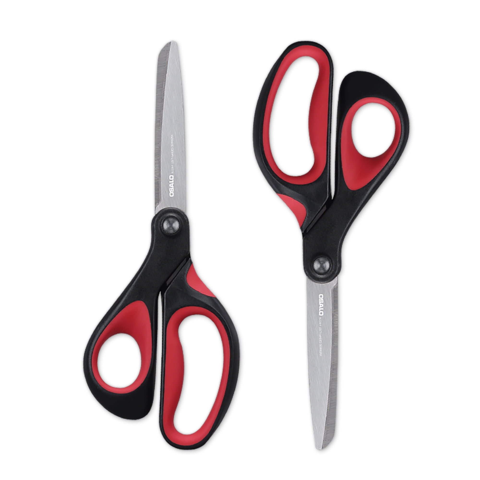 OSALO Scissors Office Left Handed Craft Paper Large Blunt Tip Scissors 2 Pack