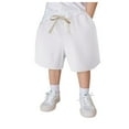 thumbnail image 3 of Toddler Baby Boys Shorts with Drawstring Solid Boys Summer Cotton Shorts Pull On Active Jogger Shorts for Boys 1-15 Years Girls Basketball Shorts, 3 of 6