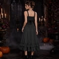 thumbnail image 4 of KLHDSF Women's Vintage Punk Gothic Dress Necklace Set Halloween Renaissance Costume Party Outfit Black XL, 4 of 6