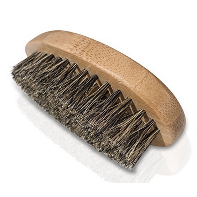 Cepillo para bigote, cepillo para barba para hombres, mango de madera profesional, cepillo para barba, cepillo para el cuidado de la barba, muy versátil