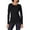 Black, variant on Long Sleeve Shirts for Women Womens Tops Women's Classic Fit Long Sleeve Crew Neck Solid Color Long Sleeved Base T Shirt