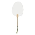 thumbnail image 1 of Ofertas Únicas 1Pc Abanico Plegable Redondo de Papel Xuan de Doble Cara con Mango Largo para Bodas Papel Xuan Bambú Beige [Abanico de Papel Xuan de Mil Hojas de Doble Cara con Mango Largo], 1 of 5