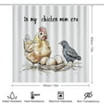 thumbnail image 2 of 4 Pcs Shower Curtain Sets Chicken Mom Era Shower Curtain Set with Curtain Rug Toilet Cover And U Shaped Mat Mom Gifts Mothers Day Birthday Gifts 12 Plastic Hooks for Bathtub Decor 72inch X 72inch, 2 of 8