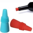 thumbnail image 3 of EGNMCR 5Pcs/Lot Reusable + Stainless Steel Wine Bottle Stopper Beverage Bottle Stoppers Wine Outlet Cap Bottle Cover Wine Stopper, 3 of 6