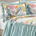 thumbnail image 2 of Lush Decor Sydney Floral Bedspread, Queen, Blue/Yellow, 3-Pc Set, 2 of 9
