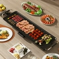 thumbnail image 2 of Patiojoy 27" Large Electric Griddle, Portable Teppanyaki Grill with 4-Level Thermostat Control & Removable Drip Tray, 2 of 10