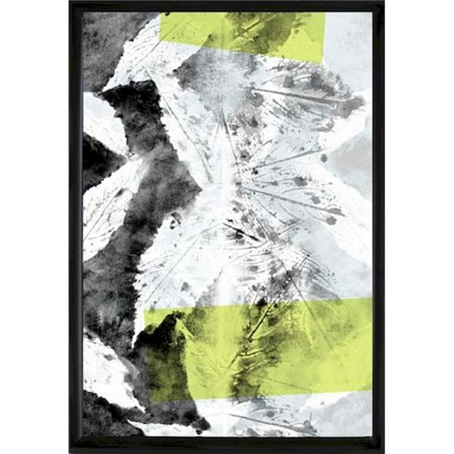 22 x 30 in. Leaves Design-II Stucco Framed Wall Decor