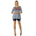 thumbnail image 2 of Bimba Women Ethnic custom Top Casual Wear Chic Boho Bohemian Style 3/4 Sleeve Tunic, 2 of 5