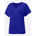 thumbnail image 5 of Womens T Shirts Short Sleeve V Neck Casual Summer Tops Tshirts with Pocket, 5 of 5