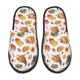 thumbnail image 1 of Balery Thanksgiving Turkeys 1 Pantuflas de Casa de Felpa Silenciosas con Diseño Estampado, Zapatillas Cómodas Antideslizantes de Algodón para Interior-Medium, 1 of 8