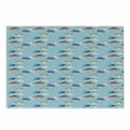 thumbnail image 1 of Vintage Airplane Cutting Board, Colorful Sketch Style Propeller Airplanes Vacation Transportation Theme, Decorative Tempered Glass Cutting and Serving Board, Small Size, Multicolor, by Ambesonne, 1 of 1