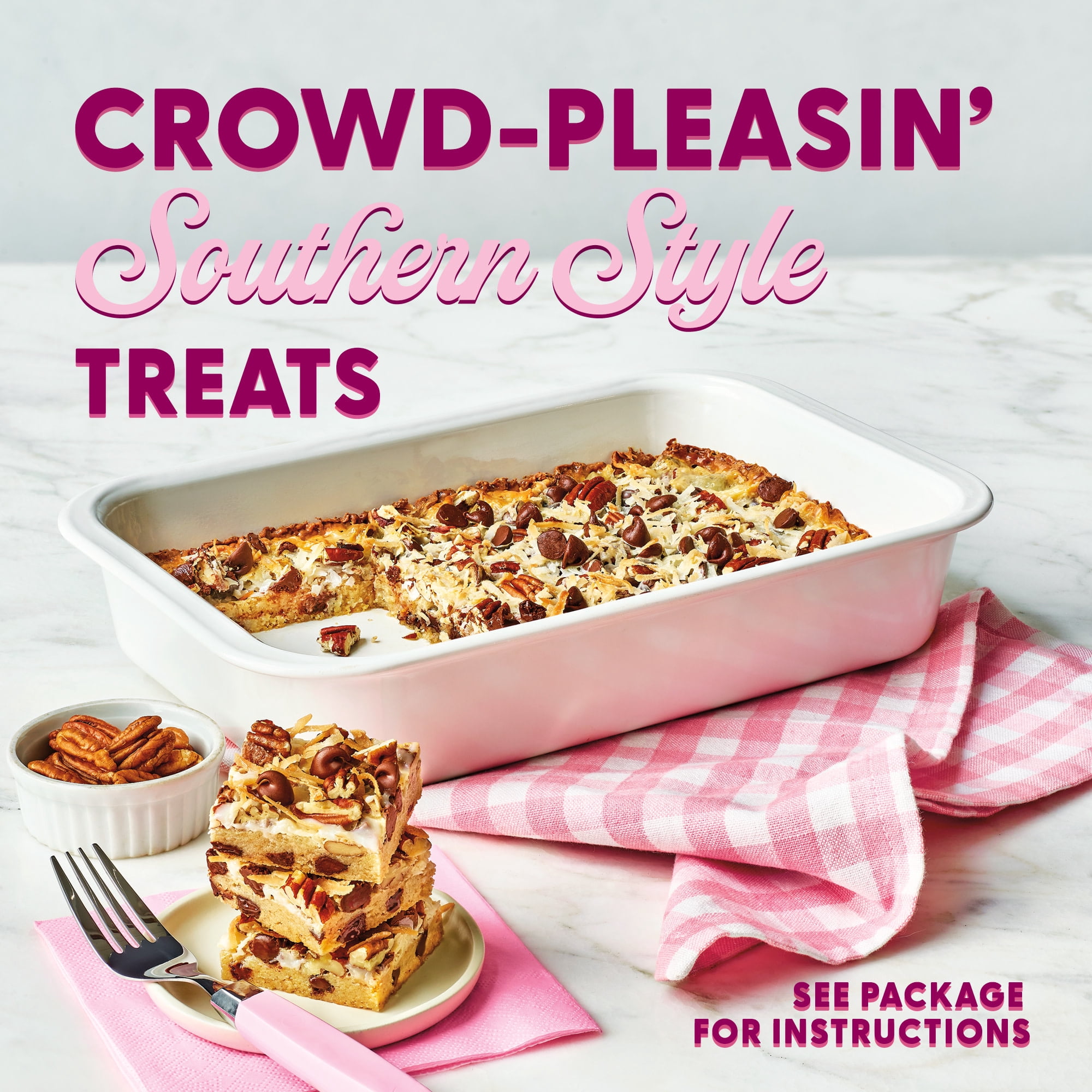 (12 pack) Duncan Hines Dolly Parton's Chocolate Chunk Blondie Bar Dessert Mix, 14.25 oz.