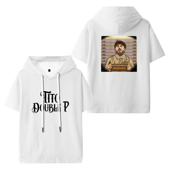 Tito Double P Incomodo Hooded T-shirt Women Men Fashion Short Sleeve Tee