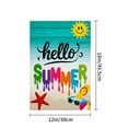 thumbnail image 4 of AMHNF Linen Garden Flag for Spring Summer Home Outdoor Garden Yard Door Decor 12x18 inch - Hello Summer Design, 4 of 5