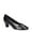 Black Croco, variant on Easy Street Women's Ballari Pump, Black Patent, 6 X-Wide