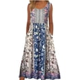 thumbnail image 1 of Vestido Medlor Boho para mujer 2025, verano, sin mangas, estampado floral, 1 of 6