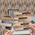thumbnail image 2 of Peel and Stick Backsplash 20-Sheet Self Adhesive Marble Herringbone Kitchen Backsplash Stick on Tiles Subway Wood Look Backsplash for Kitchen Peel and Stick for Bathroom Kitchen Camper 4"x4", 2 of 8