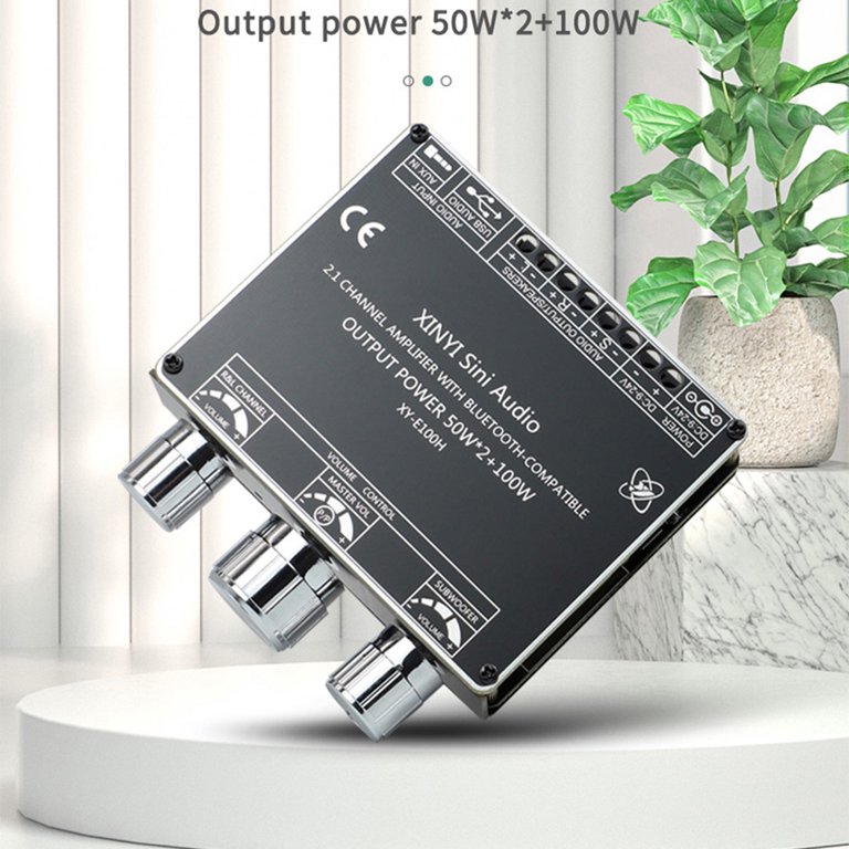 Bluetooth Amplifier Board 2.1 2X50W+100W 12V-24V Audio Power