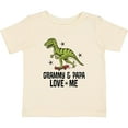 thumbnail image 3 of Inktastic Grammy and Papa Love Me Dinosaur Grandson Boys Baby T-Shirt, 3 of 5