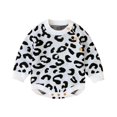 thumbnail image 4 of Chandail à Manches Longues Léopard Mode pour Femmes Cardigan Tricoté, 4 of 5
