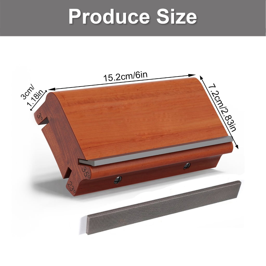 Professional 3/23/35 Degree Guitar Fret File Wood Texture Suitable for Wood Fingerboards Guitar Bass Ukulele Maintenance