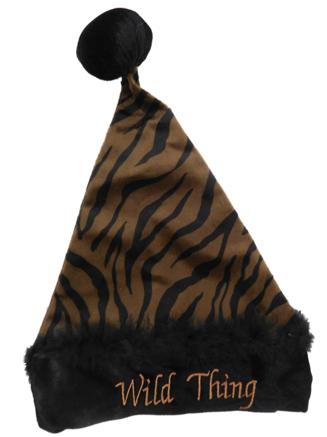 Wild Thing Pom Pom Santa Claus Hat 