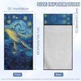 thumbnail image 3 of FOR U DESIGNS Galaxy Whale Print Car Seat Towel Cover Universal Fit Front Seat Protector Car Seat Cover Portable Sweat Towel with Sweat Absorption for Gym, Yoga, Swimming and Family Travel, 2 Pack, 3 of 7