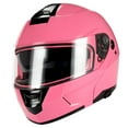 thumbnail image 3 of 1Storm Motorcycle Modular Full Face Helmet Street Bike Flip up Dual Visor/Sun Shield Racing Glossy Pink HJA119, 3 of 4